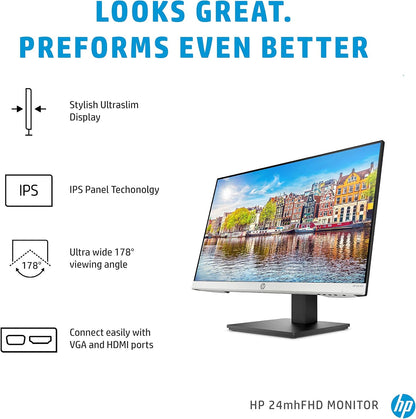 HP 24mh 23.8-Inch FHD IPS Monitor Speakers