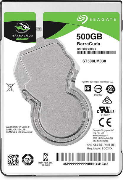 Seagate ST500LM030 BarraCuda 500GB HDD 2.5" Renewed