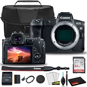 Canon EOS R Full-Frame Mirrorless Camera Bundle (Renewed)
