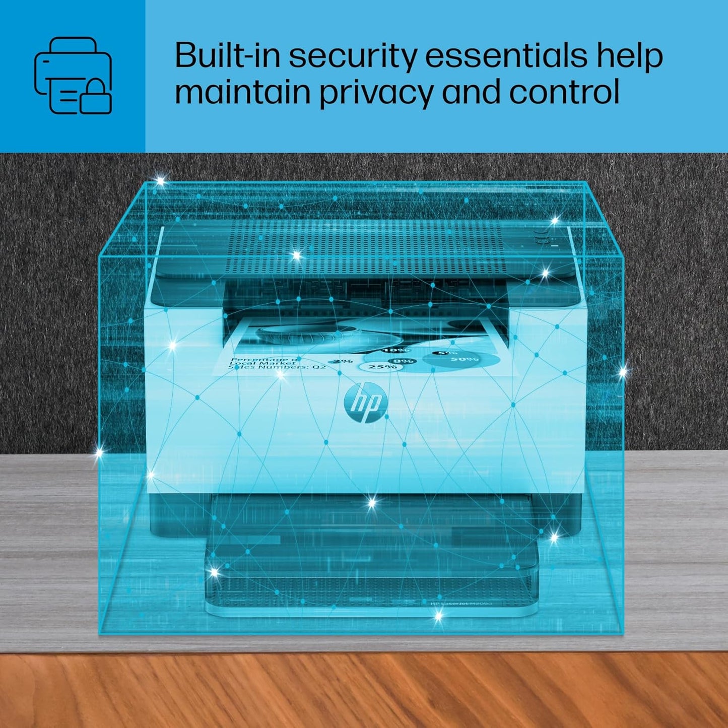 HP 8J9L0F#BGJ LaserJet M209d Duplex Laser Printer