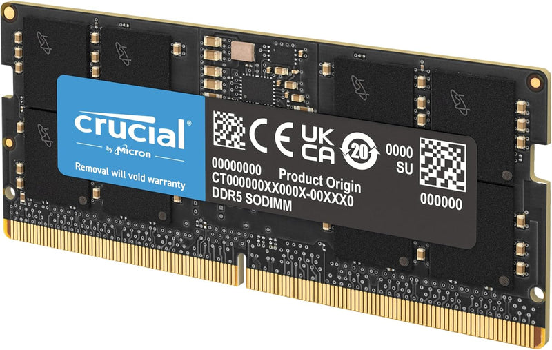 Crucial DDR5 4800MHz SODIMM 8GB CL40 Laptop Memory — main product image