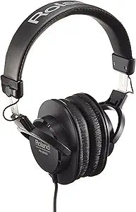 Roland RH-200 Studio Monitor Headphones Coiled Cable