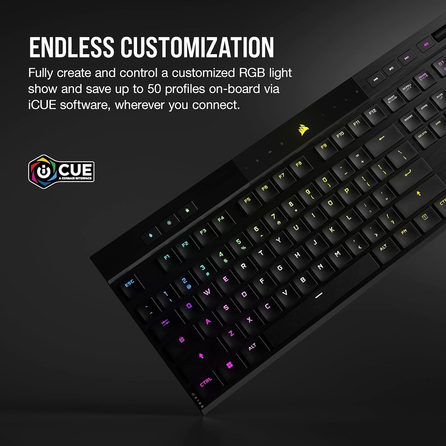 Corsair CH-913A01U-NA K100 AIR Wireless RGB Keyboard