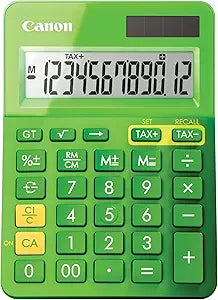 Canon LS123K-MGR 12-Digit Desktop Calculator - Green