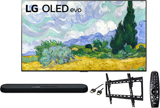 LG OLED77G1PUA 77" 4K Smart OLED TV Bundle