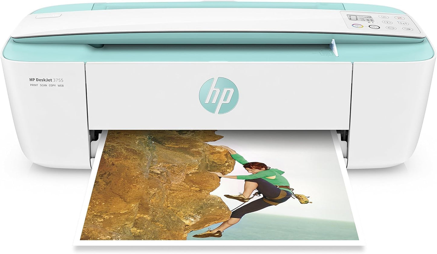 HP DeskJet 3755 Compact Wireless All-in-One Printer (Renewed)