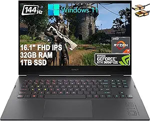 HP Omen 16 Gaming Laptop Ryzen 7 RTX 3050 Ti