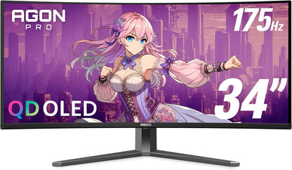 AOC AG346UCD Agon PRO 34'' Curved QD OLED Gaming Monitor