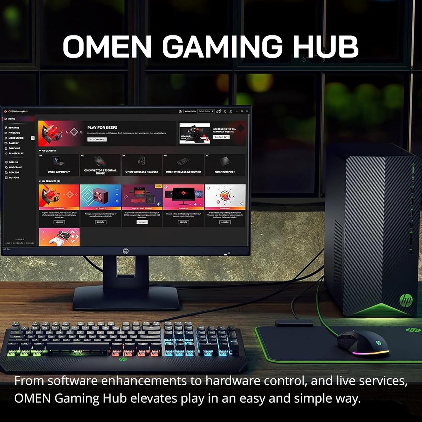 HP Pavilion Gaming Desktop RTX 3060, 32GB RAM