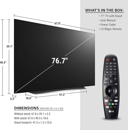 LG OLED55CXAUA 55-Inch CX 4K Smart OLED TV Renewed