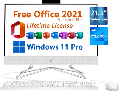 HP 22-dd0224 All-in-One Desktop Celeron 1TB SSD (Upgraded)