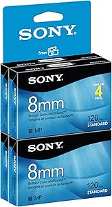 Sony P6120MPR/4 8mm 120-minute Video Tape 4-Pack