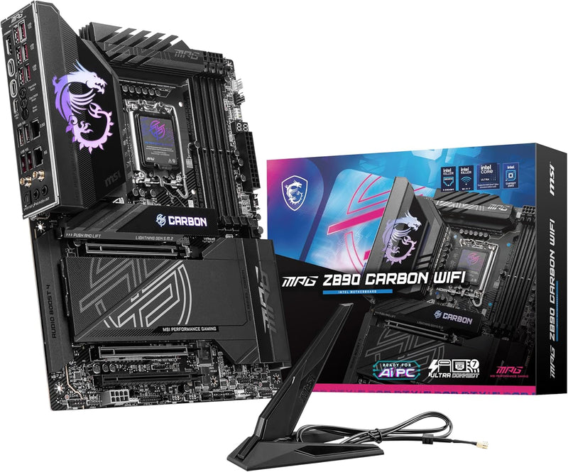 MSI MPG Z890 CARBON WIFI LGA 1851 Gaming Motherboard — main product image