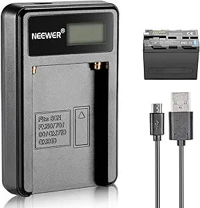 Neewer 90089431 NP-F970 Battery & USB Charger Kit