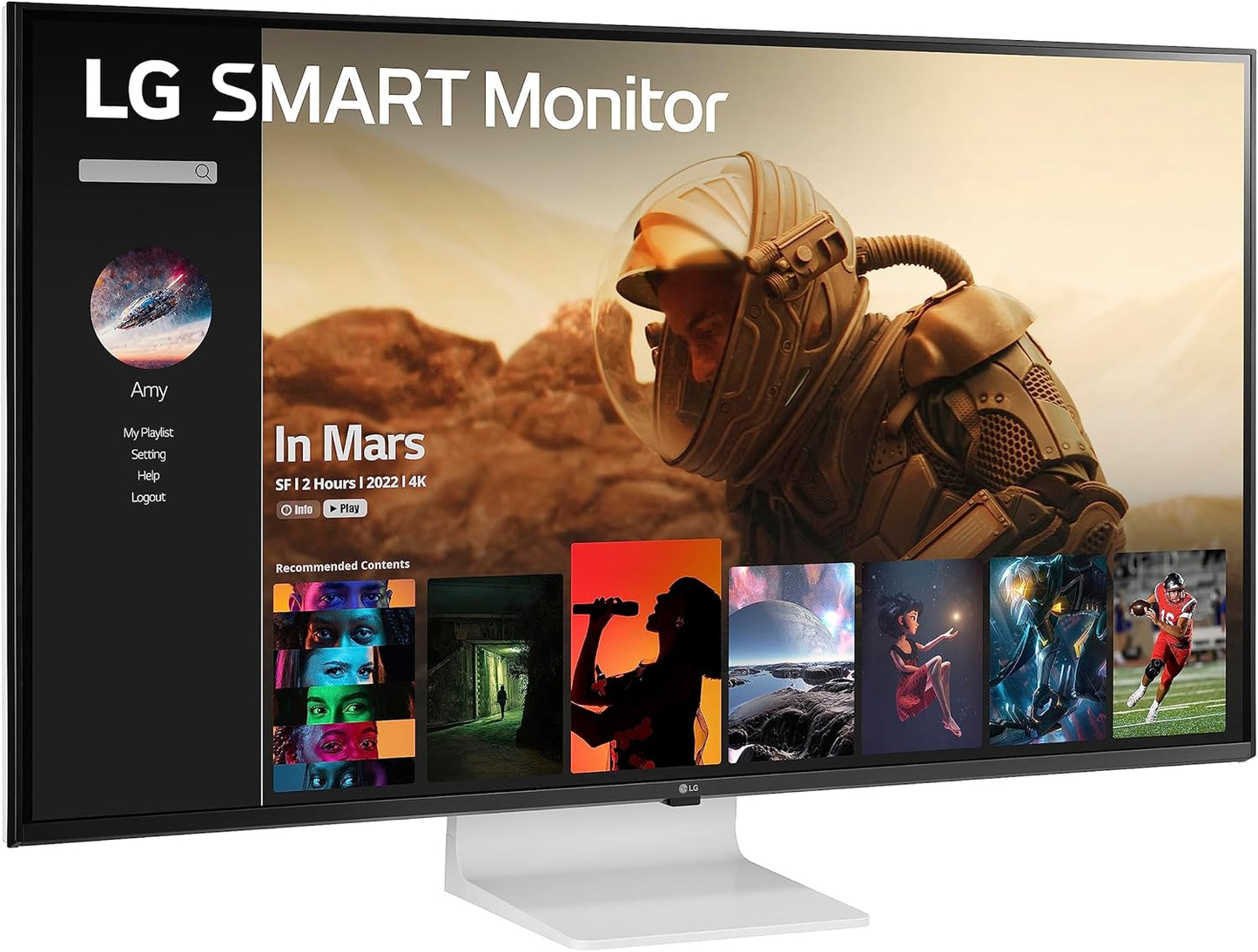 LG 43SQ700S-W.AUS 43" 4K UHD webOS Smart Monitor