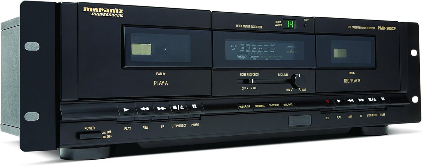 Marantz PMD-300CP Dual Cassette Recorder Player USB