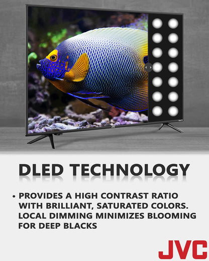 JVC LT43MAW5 43-Inch 4K UHD Roku Smart TV