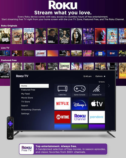 JVC LT32MAW2 32-Inch 720p HD LED Roku Smart TV