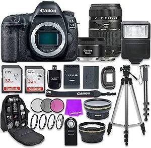 Canon EOS 5D Mark IV DSLR Camera 50mm Lens Bundle