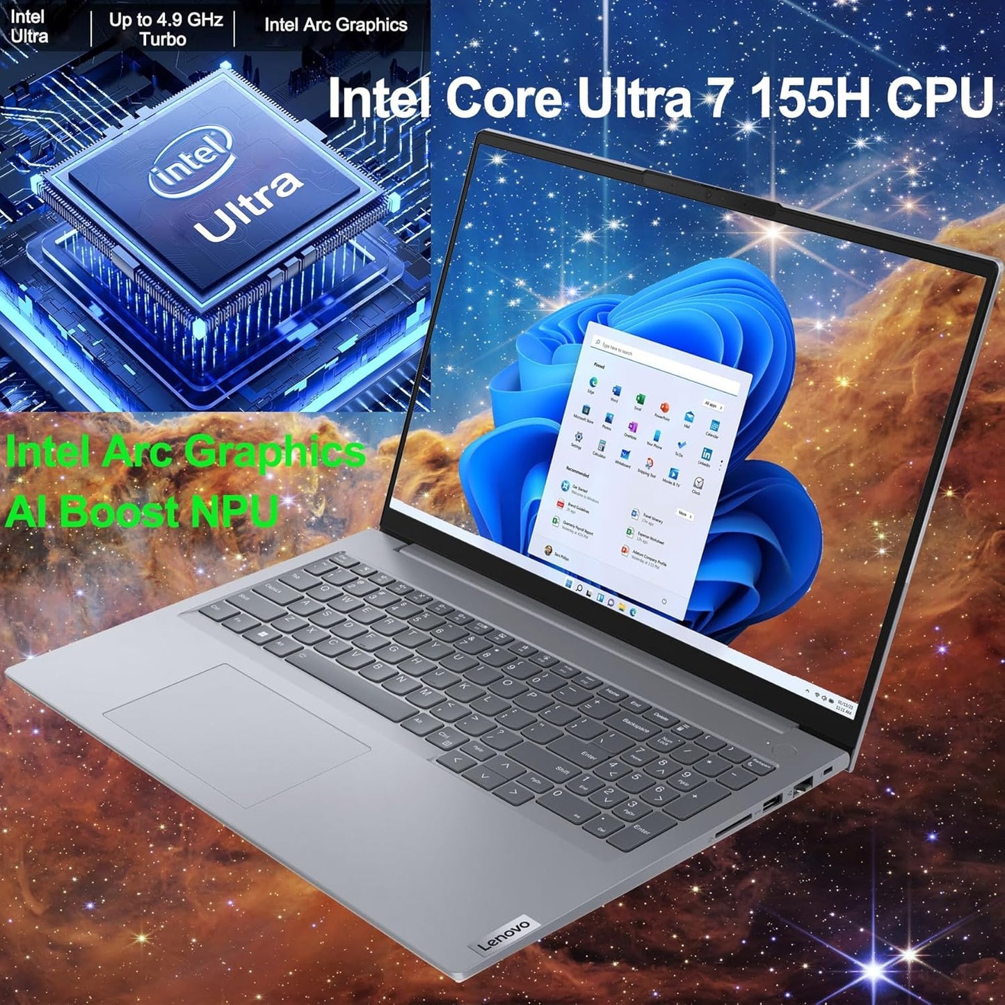 Lenovo 16 G7 Thinkbook 16" Ultra 7 Laptop, 32GB RAM, 1TB SSD