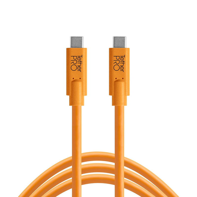 Tether Tools CUC15-ORG TetherPro 15ft USB-C to USB-C Cable — main product image
