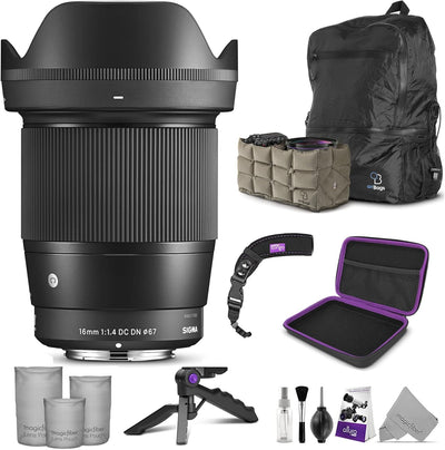 Sigma 16mm f/1.4 Canon EF-M Lens Bundle