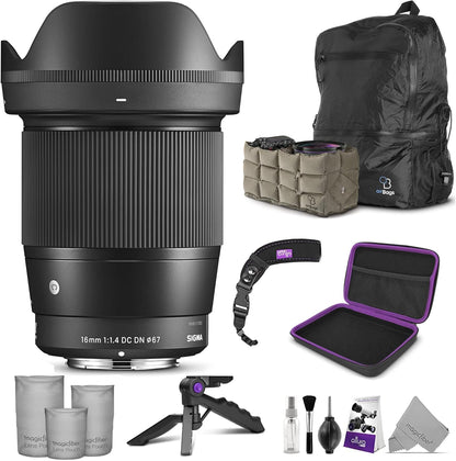 Sigma 16mm f/1.4 Canon EF-M Lens Bundle