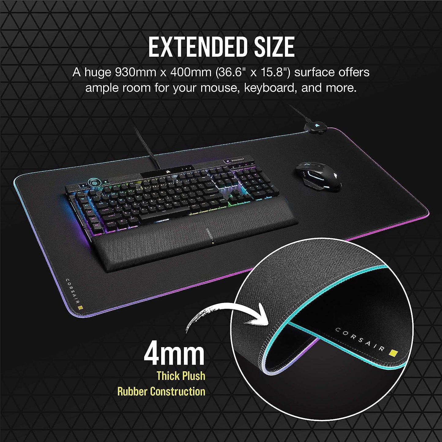 Corsair MM700 RGB Extended Gaming Mouse Pad