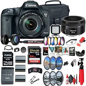 Canon DJ Pro EOS 7D Mark II DSLR Camera Bundle