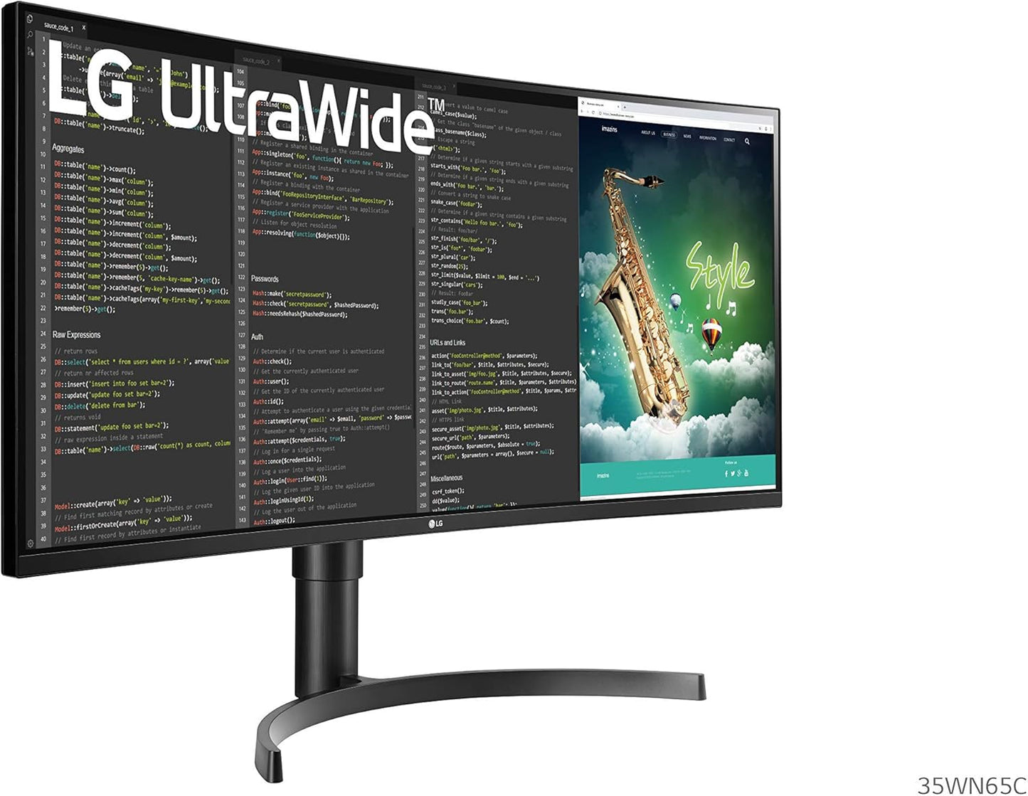 LG 1 35" Curved UltraWide QHD HDR Monitor (Renewed)