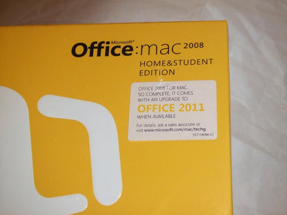 Microsoft Office '08 Home & Student for Mac 3-User Pack