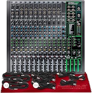 Mackie ProFX16v3 16-Channel Sound Mixer Bundle