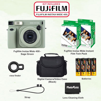 Fujifilm Instax Wide 400 Instant Camera Bundle