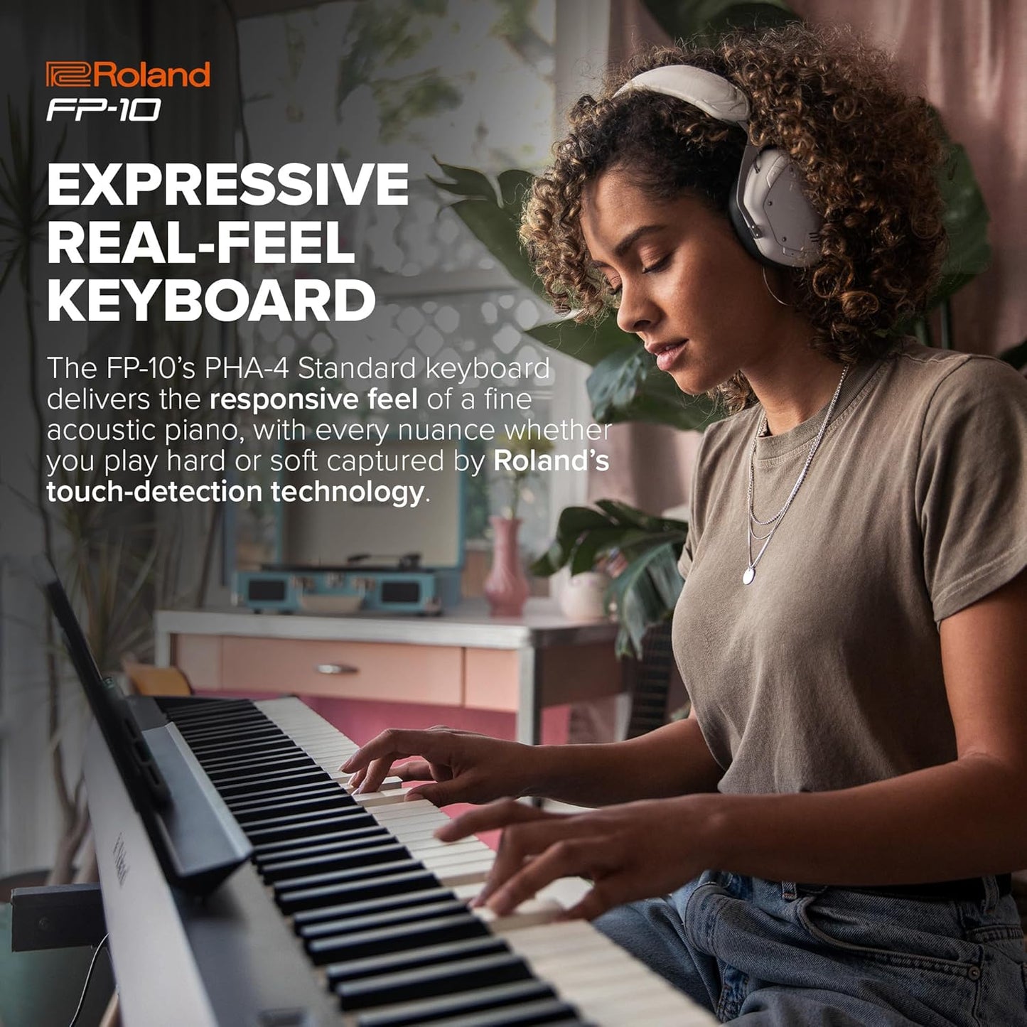 Roland FP-10-BK 88-Key Digital Piano with Bluetooth