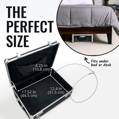 Vaultz VZ00323 Combination Lock Box for Laptop Cash and Medicine