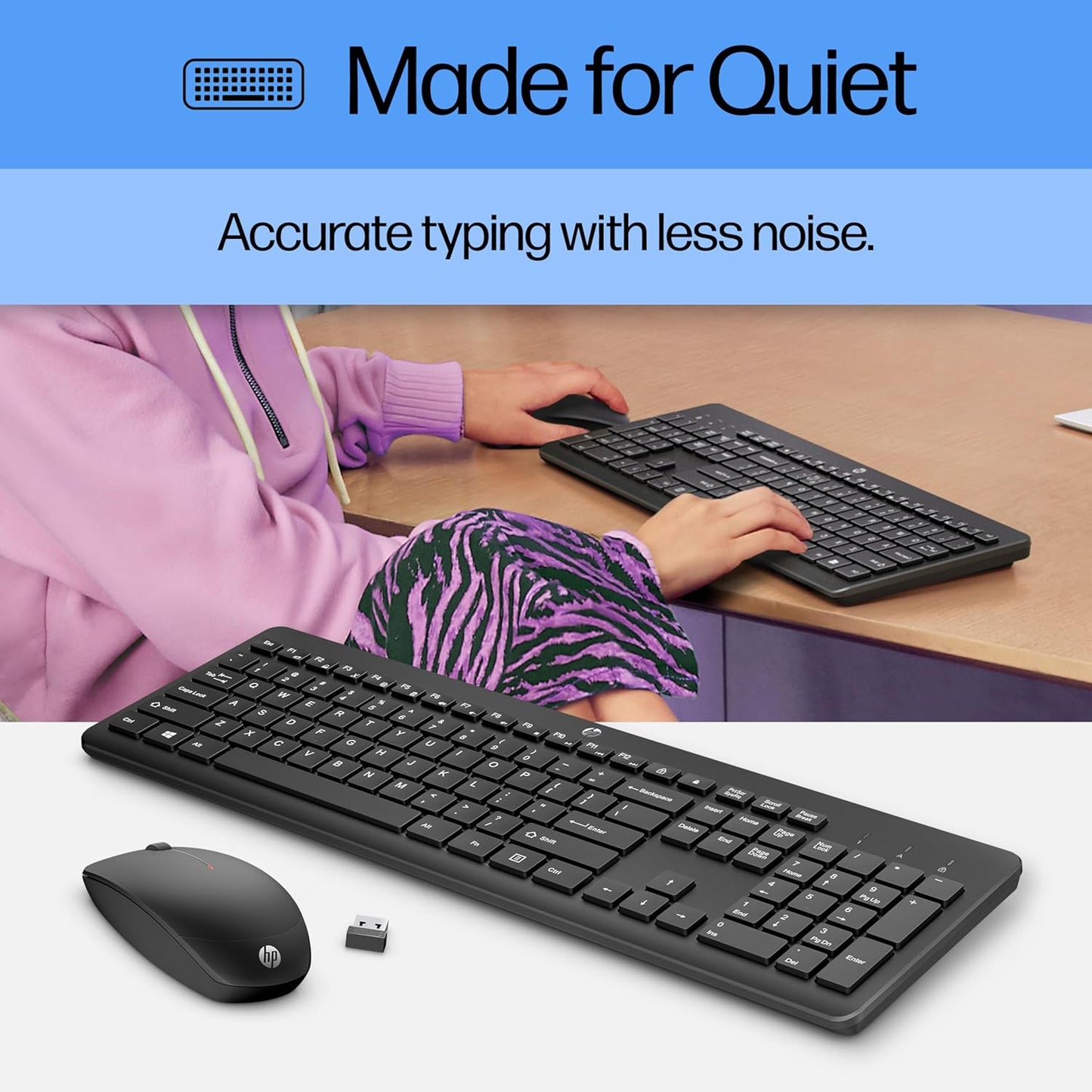HP 18H24AA Wireless Keyboard and Mouse Combo