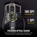 Corsair IRONCLAW Wireless RGB Gaming Mouse Renewed