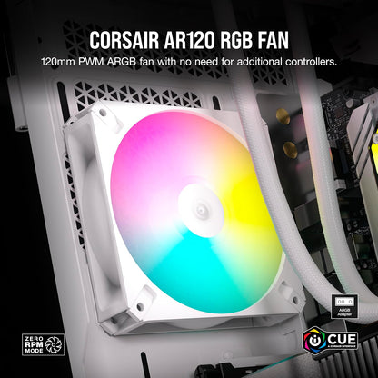 Corsair CO-9050168-WW iCUE AR120 White RGB Fan