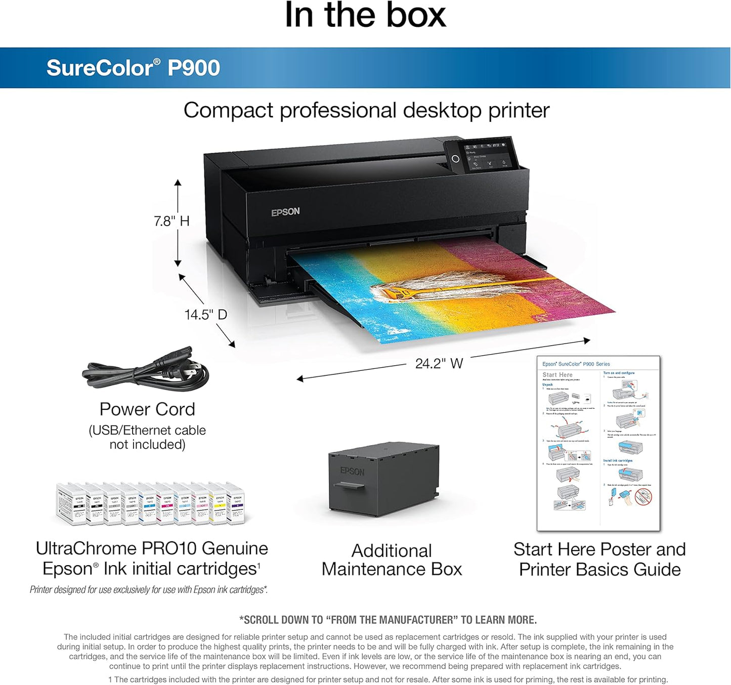 Epson C11CH37201-N SureColor P900 17-Inch Photo Printer