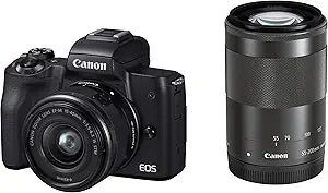 Canon EOSKISSMBK-WZK Kiss M W Zoom Kit Black Japan — main product image
