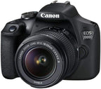 Canon EOS 2000D Rebel T7 DSLR + 18-55mm Lens 128GB Bundle (Renewed)