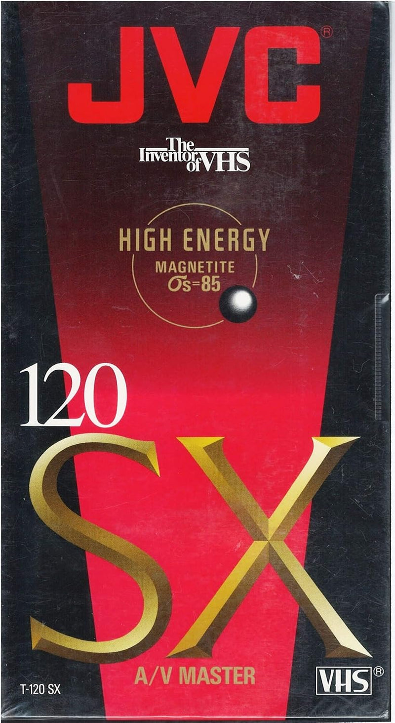 JVC T120SXBHT Standard Grade 120 Minute VHS Tape — main product image