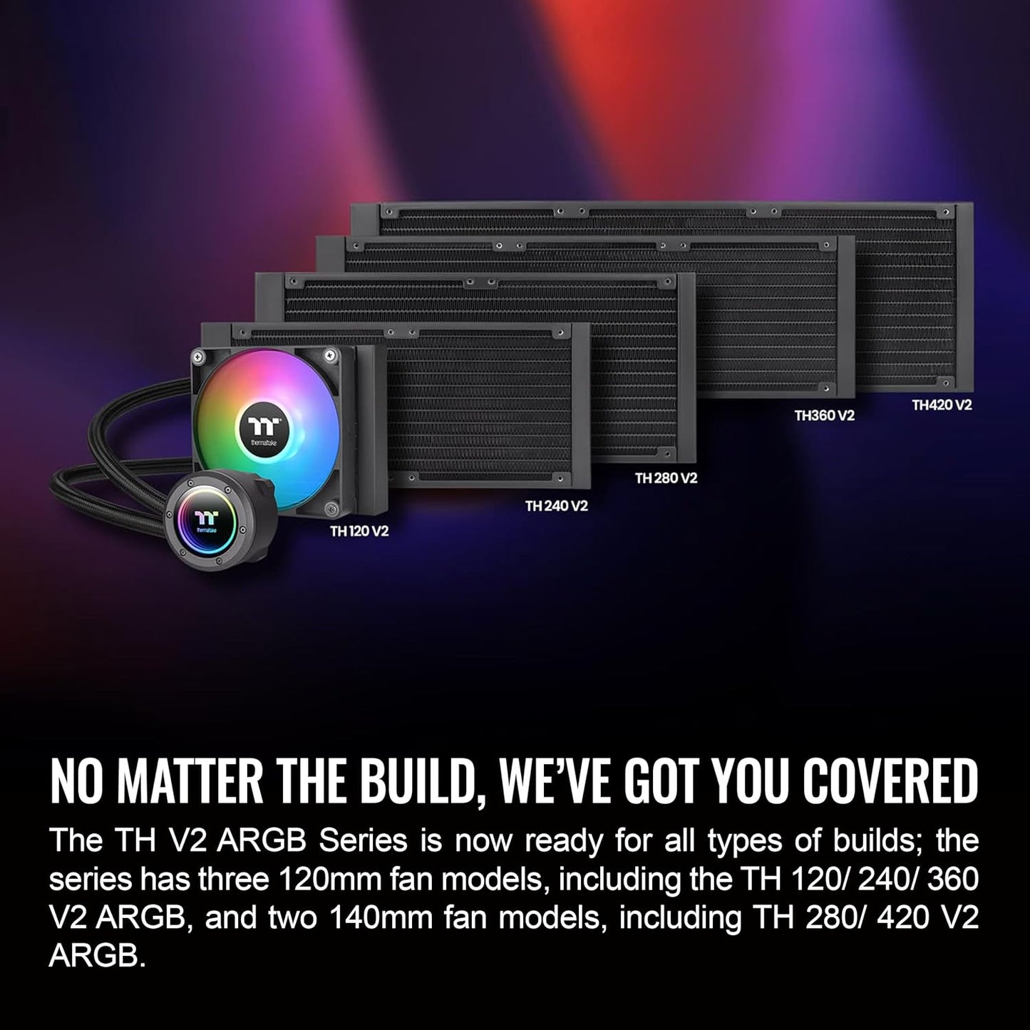 Thermaltake CL-W361-PL12SW-A TH240 ARGB V2 CPU Liquid Cooler