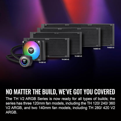 Thermaltake CL-W361-PL12SW-A TH240 ARGB V2 CPU Liquid Cooler