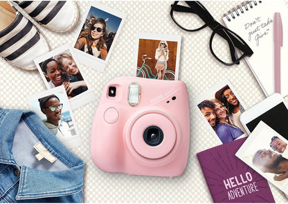 Fujifilm Instax Mini 7+ Instant Film Camera - Light Pink Renewed
