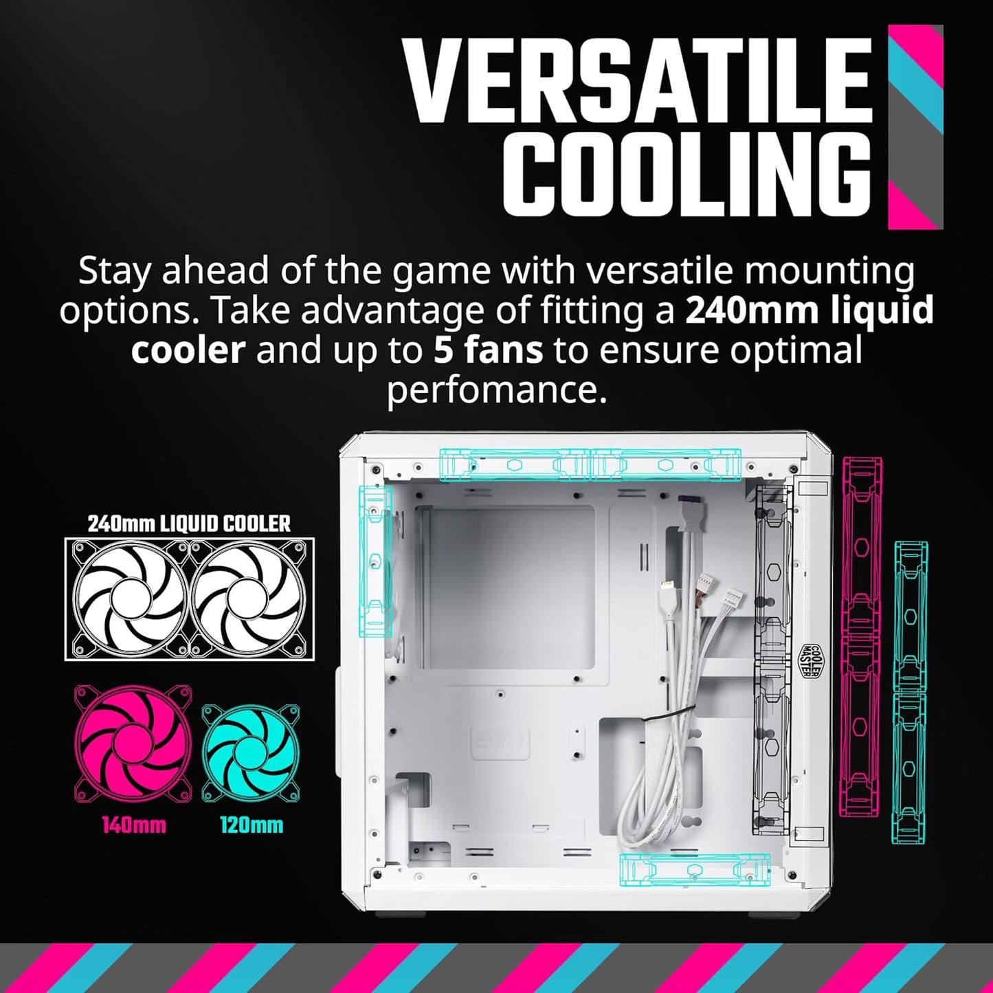 Cooler Master Q300LV2-WGNN-S00 White Micro-ATX Tower Case