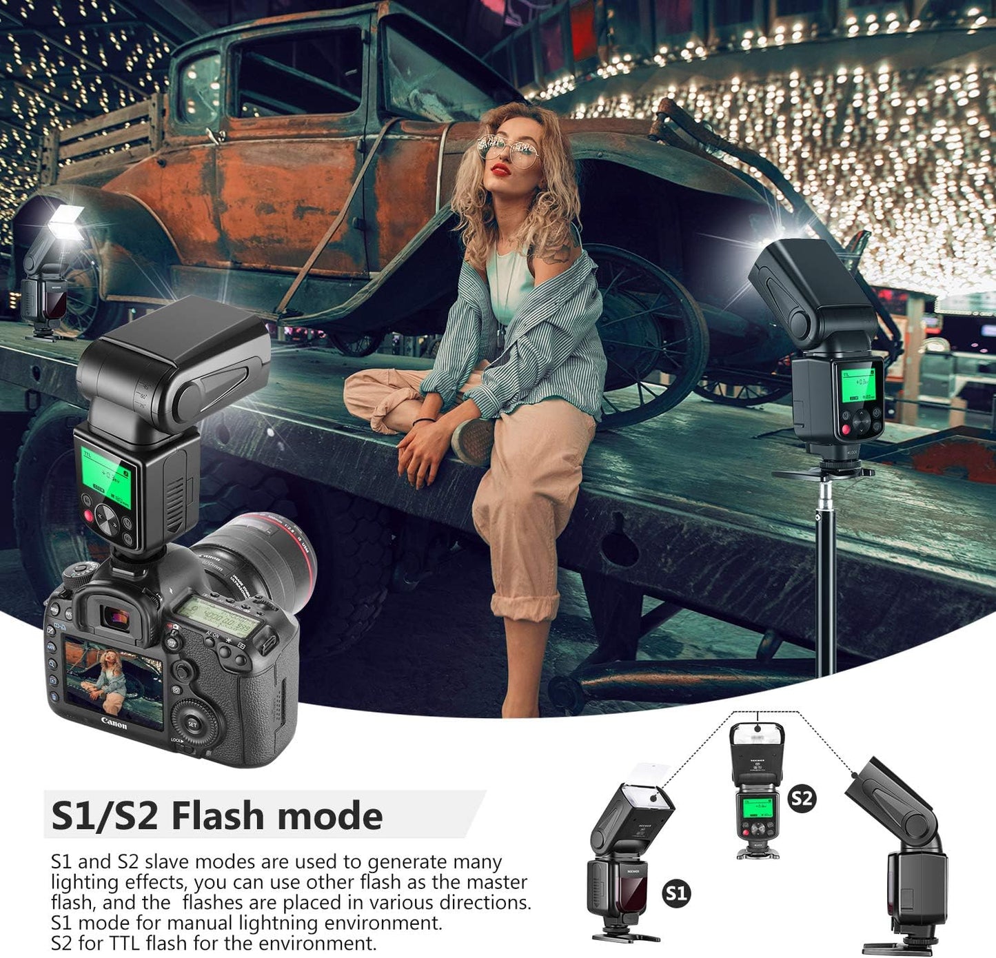 Neewer NW-670 TTL Flash Speedlite for Canon