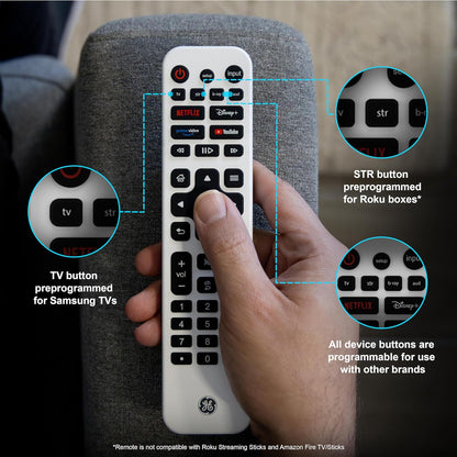GE 80984-RF1 Rechargeable Universal Remote Control Backlit