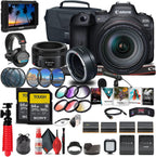 Canon 4082C012 EOS R6 - 24-105mm Lens + Accessories Bundle (Renewed)