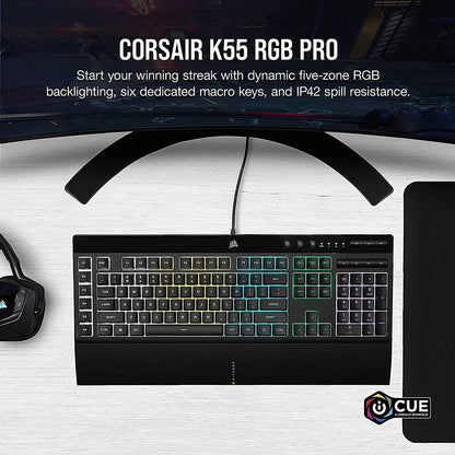 Corsair CH-9226765-NA K55 RGB PRO Gaming Keyboard